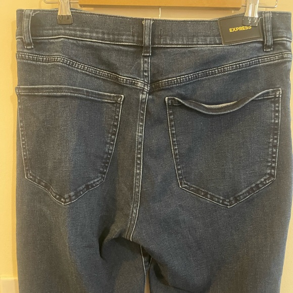 Express Womens Flare High Rise Stretch Hi Rise Jeans Size 10 R - Picture 12 of 13
